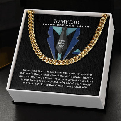 To My Dad | Cuban Link Chain