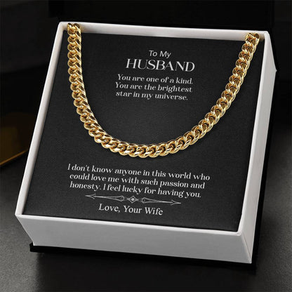 To My Husband | Cuban Link Chain