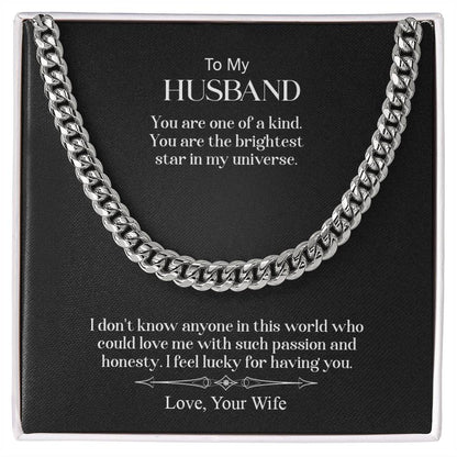 To My Husband | Cuban Link Chain