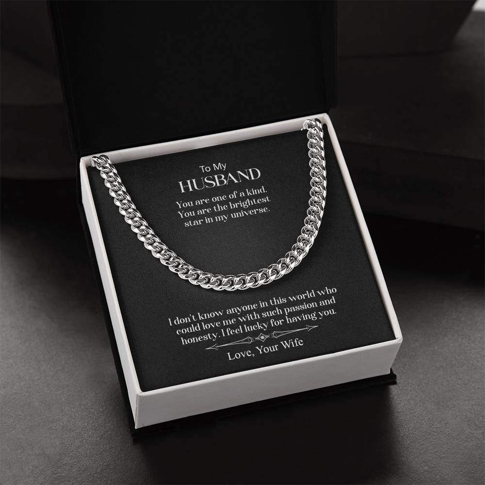 To My Husband | Cuban Link Chain