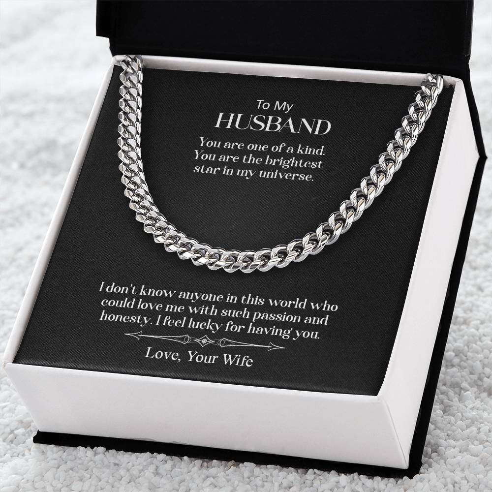 To My Husband | Cuban Link Chain