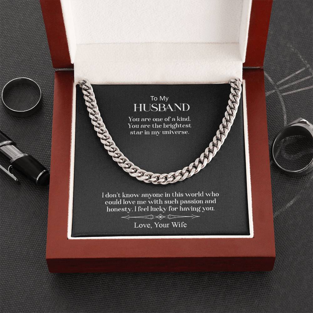 To My Husband | Cuban Link Chain