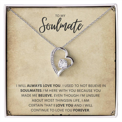 To My Soulmate | Forever Love Necklace