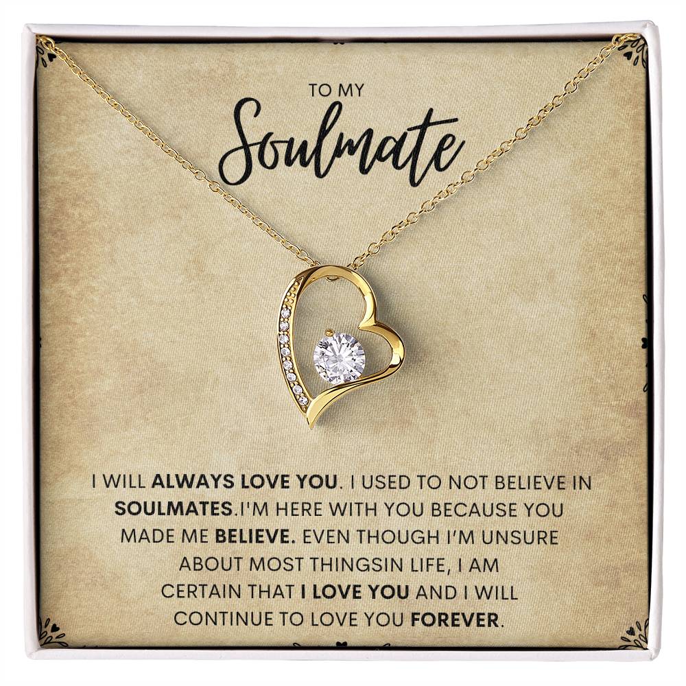 To My Soulmate | Forever Love Necklace