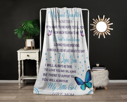 To My Sweer Daughter | FLM Arctic Fleece Blanket 50x60