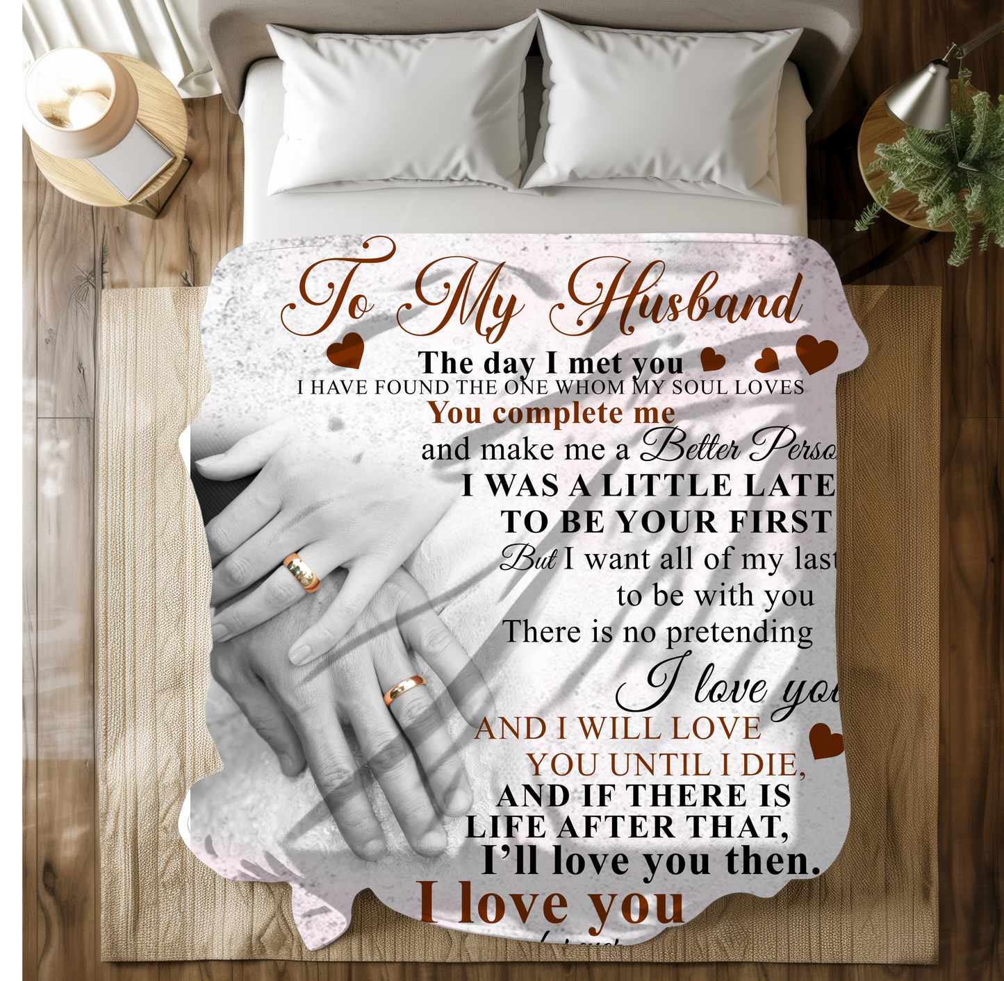 To My Husband | FLM Arctic Fleece Blanket 50x60