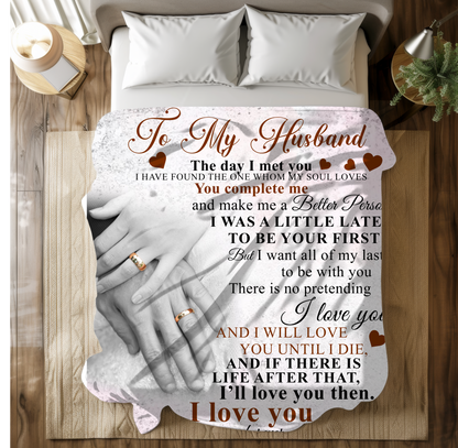 To My Husband | FLM Arctic Fleece Blanket 50x60