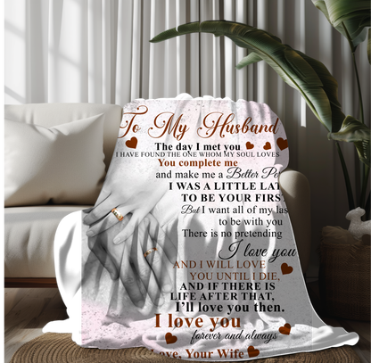 To My Husband | FLM Arctic Fleece Blanket 50x60